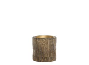 5712750355136 - Chic Antique Kerzenständer für Stumpenkerze aus Mangoholz Höhe 10 ∅ 10 cm