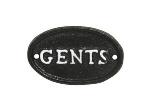 5712750357819 - Chic Antique Türschild aus Eisen Gents