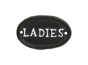 5712750357833 - Chic Antique Türschild aus Eisen Ladies