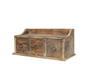 5712750362783 - Chic Antique Grimaud Regalbrett mit Schubladen 15x36x13 cm natur