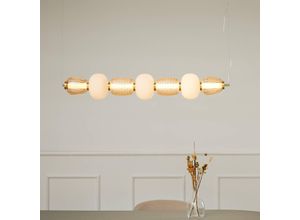 5712802225868 - LOOM DESIGN LED-Hängelampe Pearl 7 amber gold Glas 110 cm