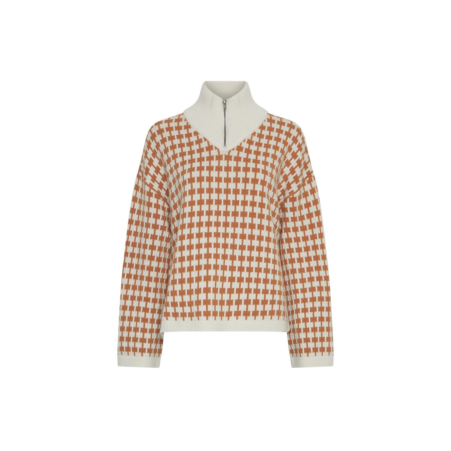 5712808834682 - Pullover mit Reißverschluss Damen Moss Copenhagen Amaria 5712808834682 - Pullover mit Reißverschluss Damen Moss Copenhagen Amaria