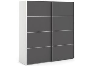 5713035011747 - Ebuy24 - Veto Schiebetürenschrank 2 Türen breit 183 cm weiss grau