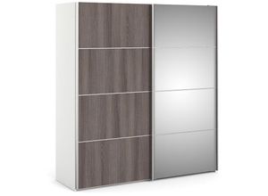 5713035011860 - Ebuy24 - Veto Schiebetürenschrank 2 Türen breit 183 cm weiss Eiche Dekor