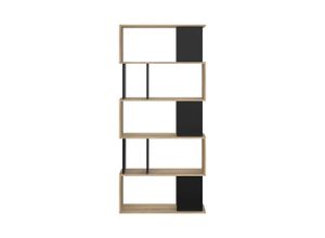 5713035063555 - Bücherregal INOSIGN Maze Regal Standregal Stauraumregal Multifunktional schwarz (eiche struktur schwarz) B80cm H1735cm T295cm Spanplatte Regale Breite Tiefe Höhe 80 295 175 cm zweifarbig mit vielen Fächern