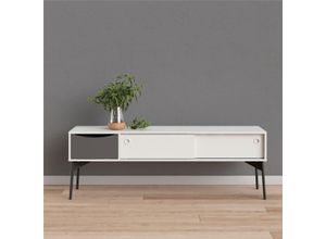 5713035070713 - TV-Board HOME AFFAIRE Fur Sideboards Gr B H T 1542 cm x 528 cm x 391 cm 1 St weiß mit zwei Schiebetüren und einer Schublade Breite 1542 cm