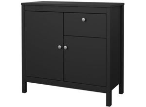 5713035071277 - Ebuy24 - Madrid Sideboard 2 Türen 1 Schublade schwarz matt