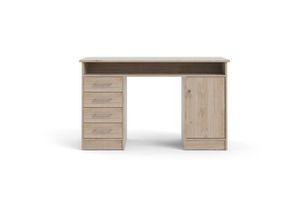 5713035073677 - Ebuy24 - Fula Schreibtisch 4 Schubladen Hickory-Dekor - Braun