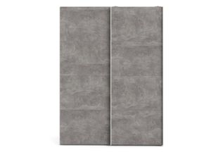 5713035074537 - Veto Schiebetürenschrank B150 cm 2 Türen Weiß und Betondekor - Weiß