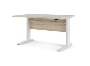 5713035074605 - Prisme Schreibtisch elektrische Hebe-Senk-Funktion Eiche Strukturdekor und Weiß - Eiche Dekor