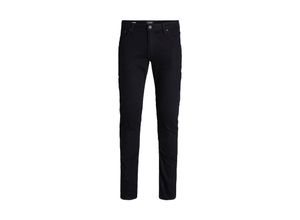 5713232323315 - JACK & JONES Slim-Fit Jeans JJIGLENN JJFELIX GE 046 50SPS Black Denim Unifarben Schwarz - Gr 30 x 32