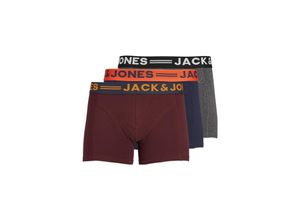 5713232842137 - JACK & JONES Trunks JACLICHFIELD Burgundy Unifarben Rot - Gr XXL