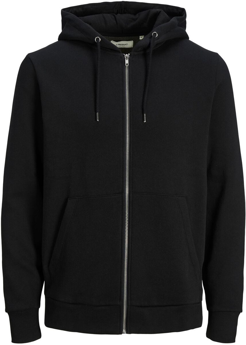 5713236246535 - Produkt Basic Sweat Cardigan Kapuzenjacke schwarz in L 5713236246535 - Produkt Basic Sweat Cardigan Kapuzenjacke schwarz in L