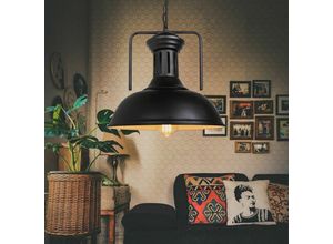 5713310841731 - Axhup - Pendelleuchte Dome Vintage Metall Hängelampe im Industri Stil Ceiling Lampe mit Lampenschirm für Wohnzimmer Esszimmer Restaurant Bar Coffee