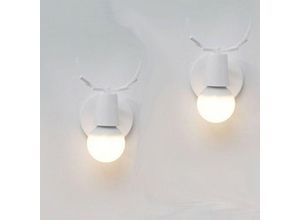 5713310860336 - Axhup - 2er Wandleuchte Kreative Moderne Geweih Form Wandlampe Wandstrahler Licht aus Metall E27 Fassung für Schlafzimmer Wohnzimmer Treppen (Weiß)