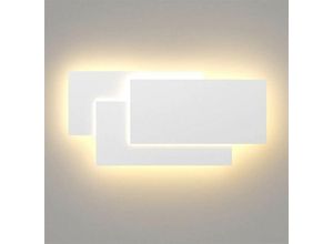 5713310929514 - Axhup - led Wandleuchten Innen 24W Moderne Aluminium Wandbeleuchtung Wandlampe für Wohnzimmer Schlafzimmer Treppenhaus Flur - Weiß + Warmweiß