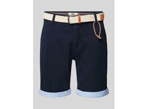 5713459398110 - Regular Fit Shorts mit Gürtel in Flecht-Optik Modell MAGNUS