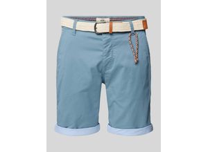 5713459398295 - Regular Fit Shorts mit Gürtel in Flecht-Optik Modell MAGNUS