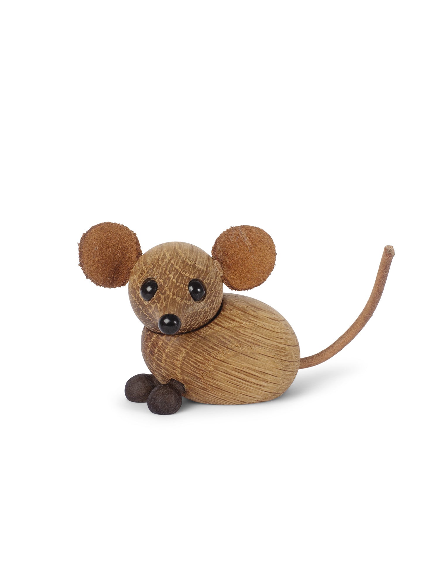 5713487061291 - The Country Mouse - Kleine Sitzende Maus Holzfigur