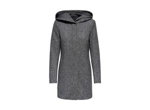 5713616494921 - ONLY Kurzmantel ONLSEDONA LIGHT COAT OTW NOOS Dark Grey Melange Unifarben Grau - Gr M