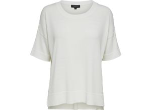 5713755319154 - SELECTED FEMME T-Shirt Seitenschlitze für Damen weiß L