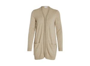 5713781255501 - VILA Cardigan VIRIL OPEN L S KNIT CARDIGAN - NOOS Natural Melange Unifarben Beige - Gr L