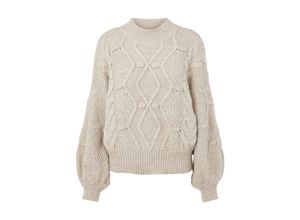 5713786699003 - OBJECT Strickpullover Kamma Silver Grey Melange Unifarben Beige - Gr XL 5713786699003 - OBJECT Strickpullover Kamma Silver Grey Melange Unifarben Beige - Gr XL