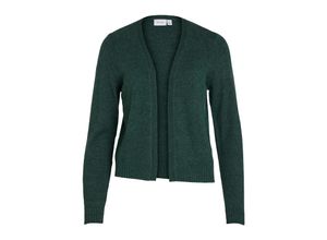 5713788966325 - VILA Cardigan VIRIL SHORT L S KNIT CARDIGAN-NOOS Pineneedle DARK MELANGE Unifarben Grün - Gr XL