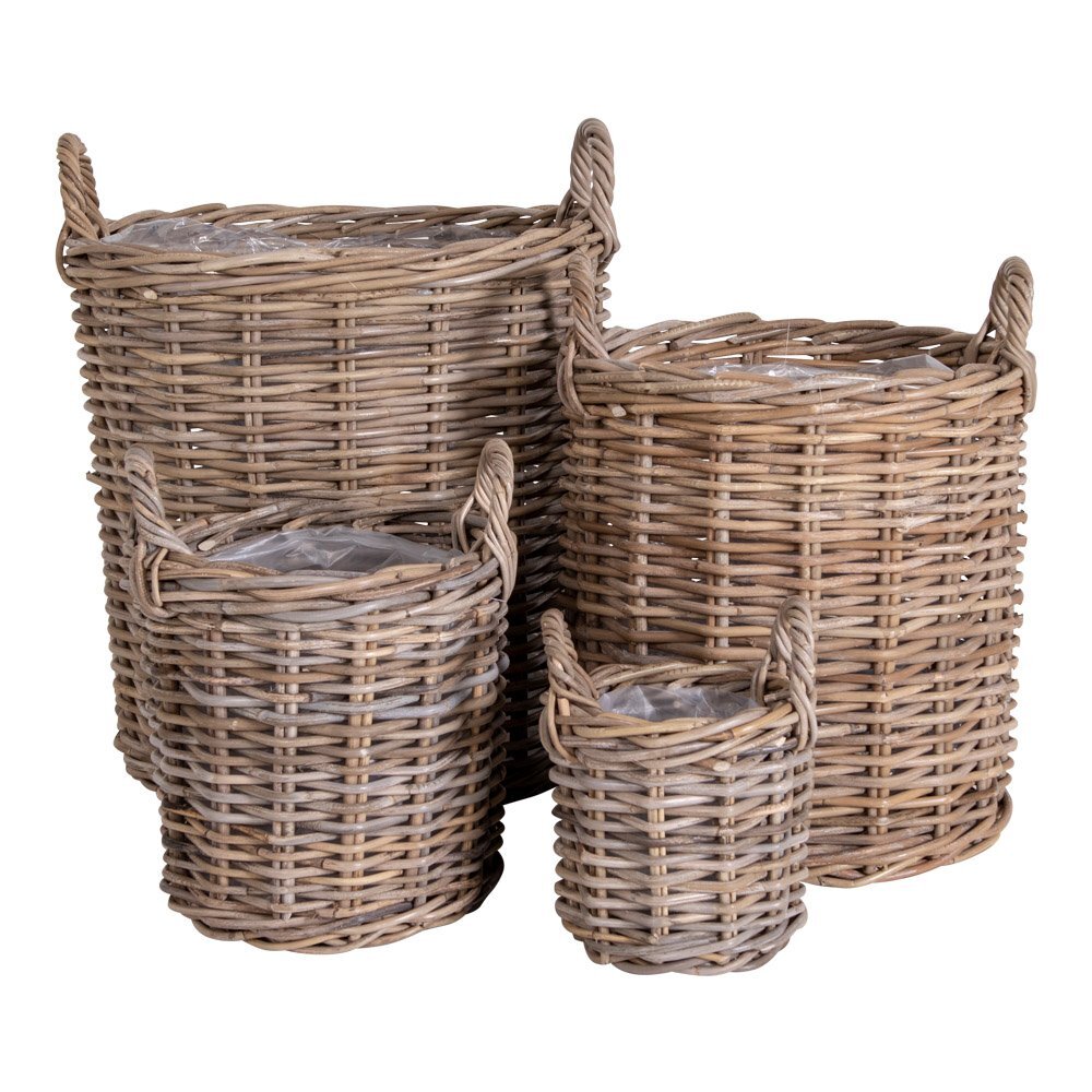 5713917006212 - Xxxl Korbset  Braun  Kunststoff  4-teilig  Rattan  Ordnen & Aufbewahren Aufbewahrungskörbe