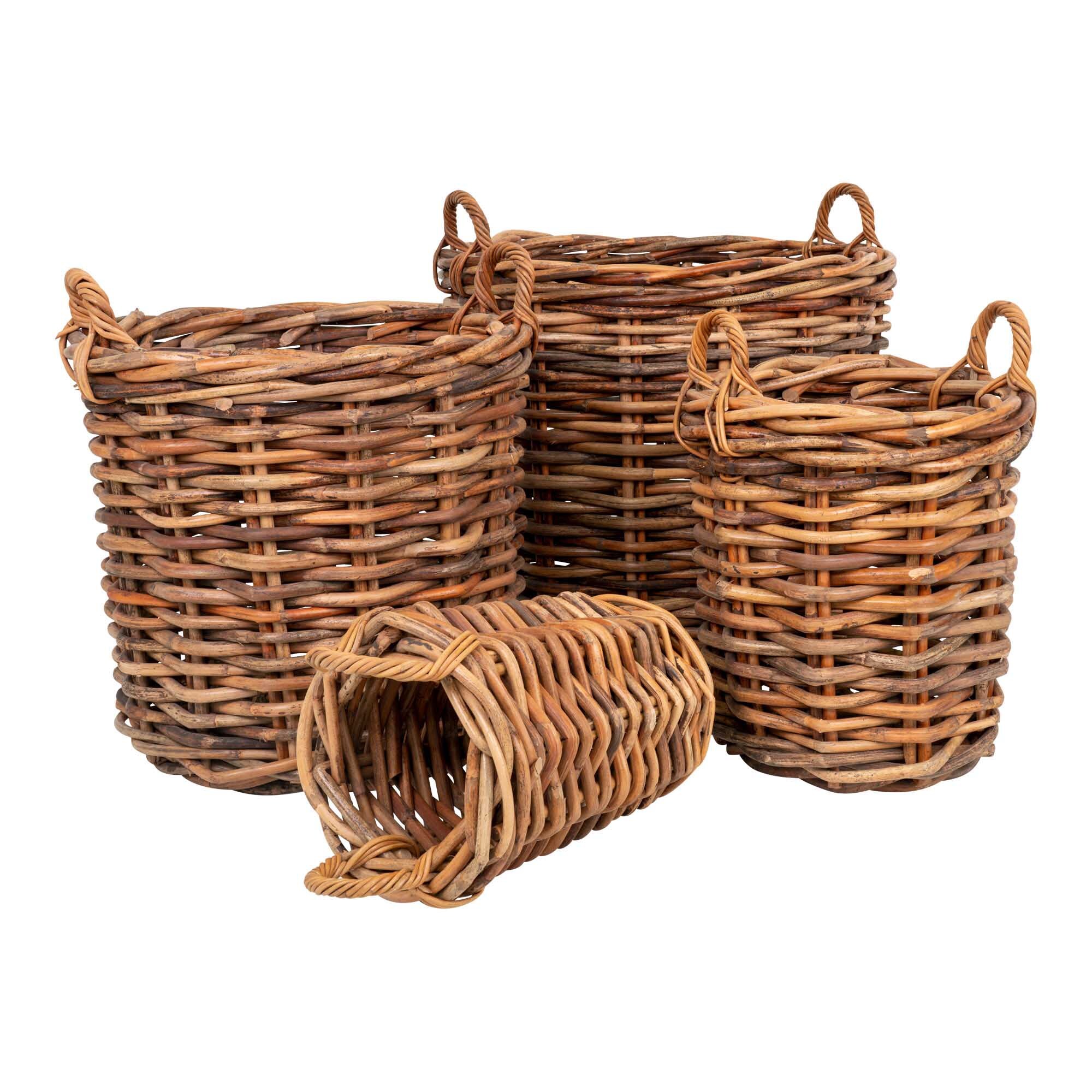 5713917007318 - Rattankorb Kubu mit Henkeln rund Burton