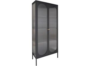 5713917018550 - Ebuy24 - Adelaide Vitrinenschrank 2 Glastüren schwarz