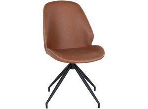 5713917018598 - Ebuy24 - MonteCarlo Esszimmerstuhl Drehfuss pu Kunstleder braun