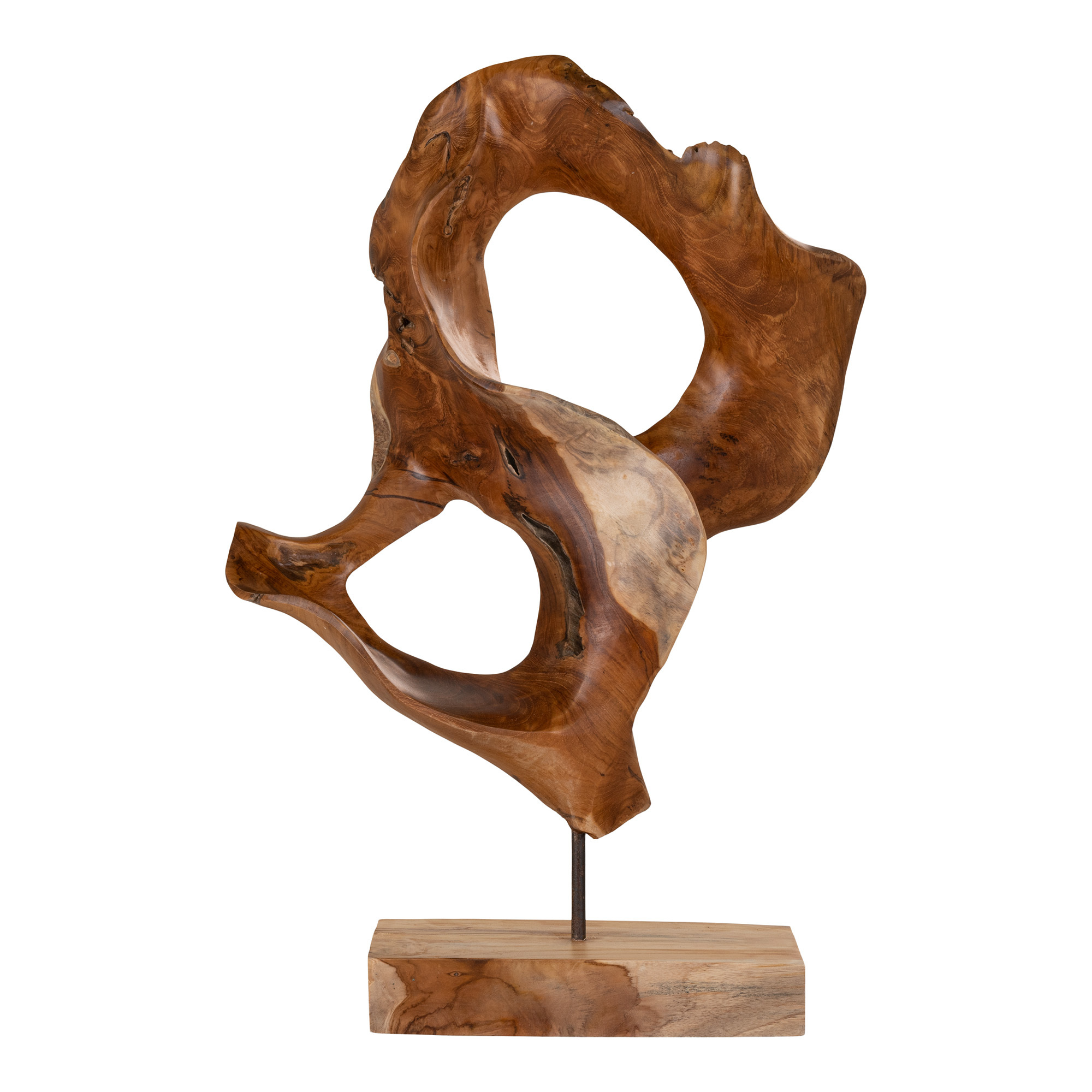 5713917018994 - Einzigartige organisch geformte Teakholzstatuette Donato 5713917018994 - Einzigartige organisch geformte Teakholzstatuette Donato