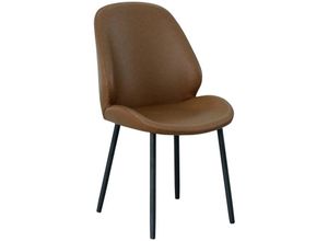 5713917025213 - Meubler Design - Monte Carlo Esszimmerstuhl pu Kunstleder braun