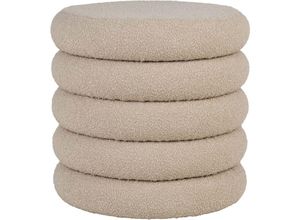 5713917026340 - Ebuy24 - Brooklyn Pouf bouclé Aufbewahrung Ø44cm beige - Beige