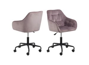 5713941135636 - Ebuy24 - Brooke Bürostuhl Velour rosa - Altrosa