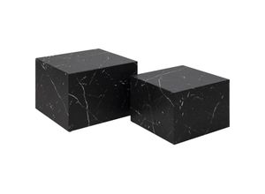 5713941232588 - Ebuy24 - Dice Couchtisch Satz 2 stk Marmor dekor schwarz