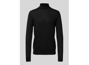 5714344604422 - Rollkragenpullover aus Wolle mit Label-Detail Modell parcusman