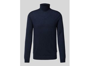 5714344764935 - Rollkragenpullover aus Wolle mit Label-Detail Modell parcusman