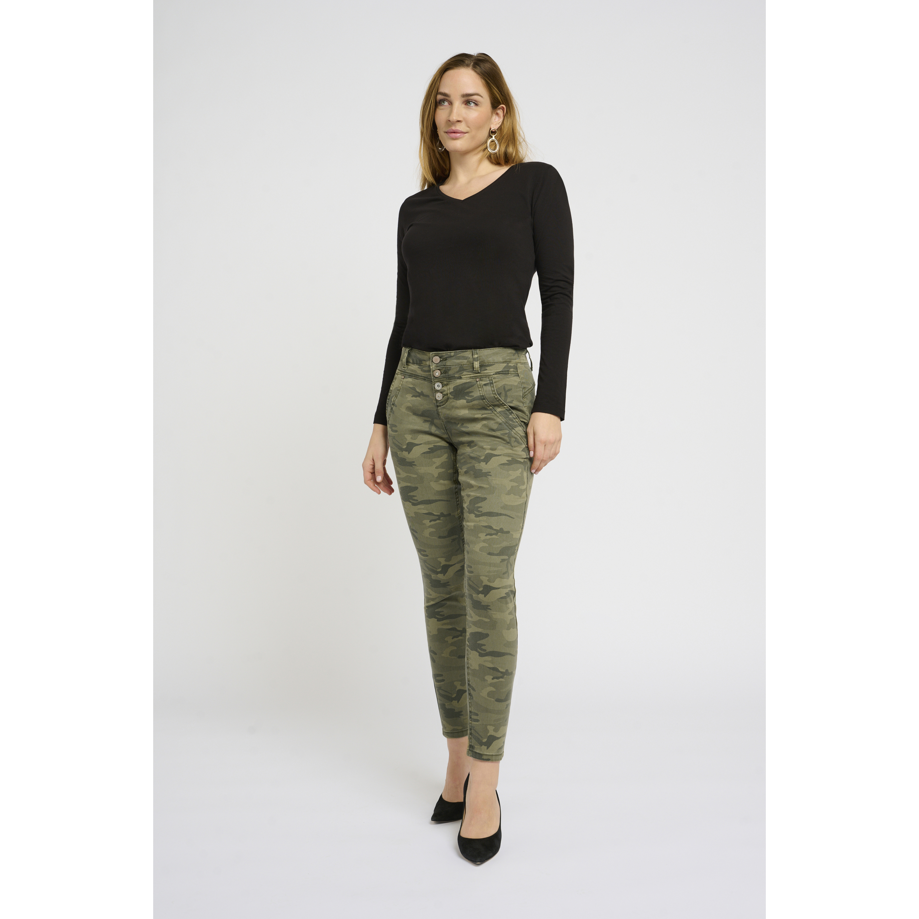 5714352499683 - 7 8-Hose aus Twill Damen Penora