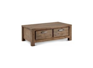 5714365000692 - Couchtisch Akazie Massivholz 120x75 cm Alaska - Braun 5714365000692 - Couchtisch Akazie Massivholz 120x75 cm Alaska - Braun