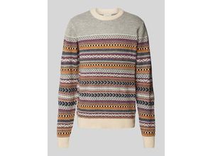 5714390377653 - Strickpullover mit Lanawoll-Anteil Modell Jacquard