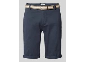 5714396985104 - Slim Fit Bermudas mit Gürtel