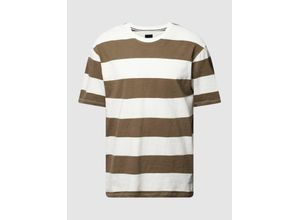 5714398159381 - Oversized T-Shirt mit Blockstreifen