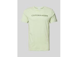 5714398996146 - T-Shirt mit Label-Print Modell Copenhagen