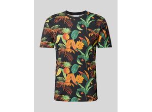 5714399052926 - T-Shirt mit Allover-Muster Modell oasis