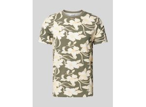 5714399053398 - T-Shirt mit Allover-Muster Modell desert flower