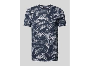 5714399056238 - T-Shirt mit Allover-Muster Modell Slub