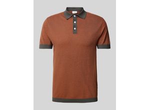 5714399347565 - Slim Fit Poloshirt mit Knopfleiste