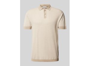 5714399347657 - Slim Fit Poloshirt mit Knopfleiste